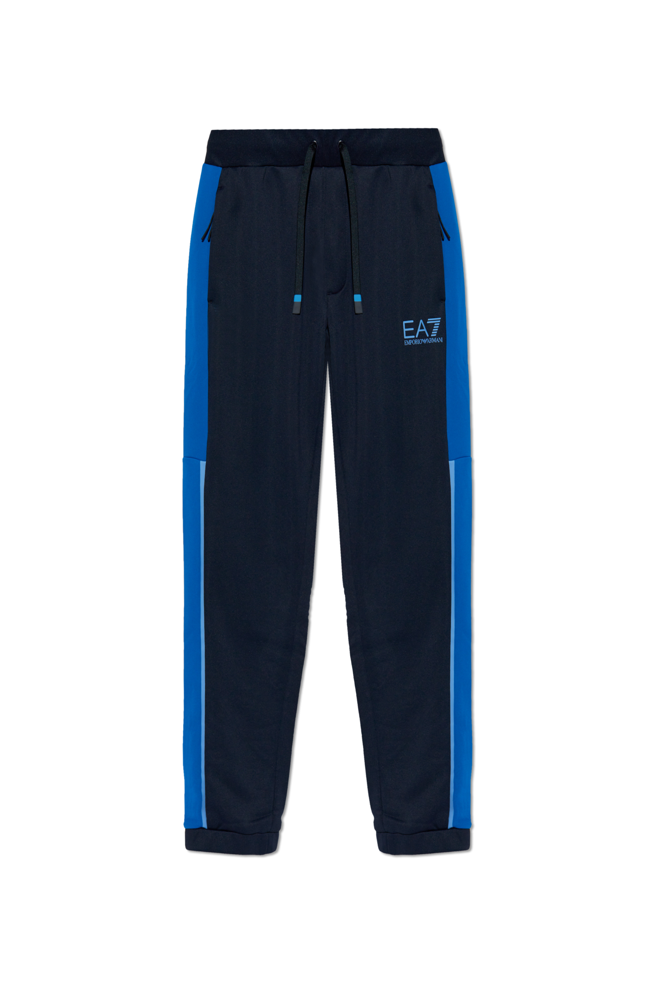 Navy blue Tracksuit bottoms with printed logo EA7 Emporio Armani Vitkac GB